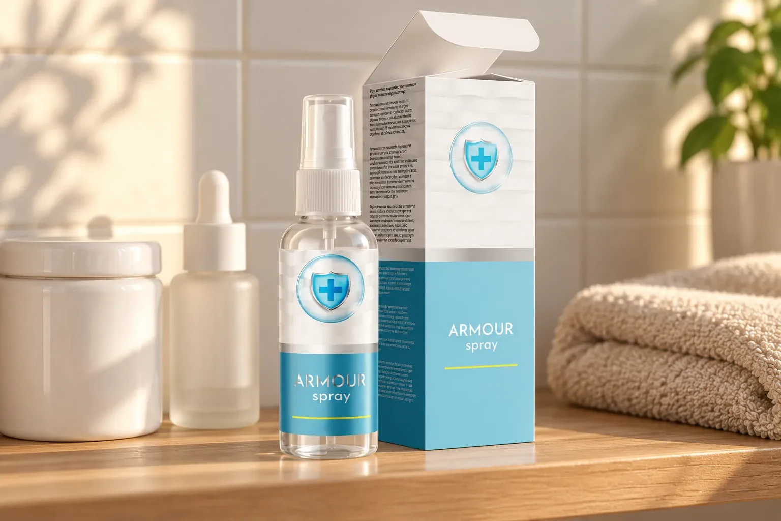 Armour Spray — opakowanie na co dzień