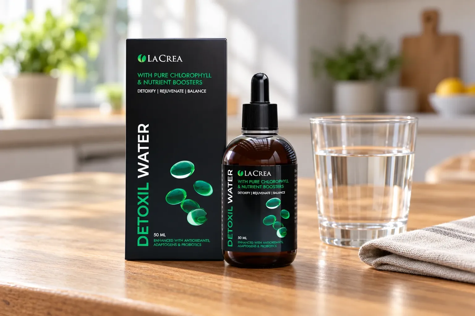 Detoxil Water Liver — opakowanie na co dzień